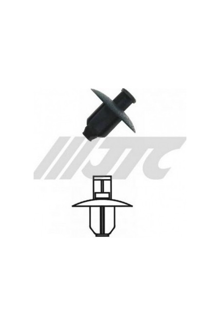 Automotive plastic clip mounting pack 100 pcs. JTC RD46 | Valeon