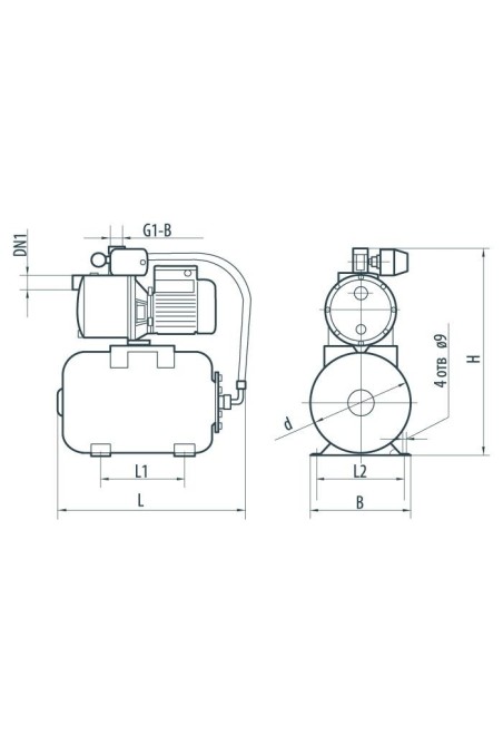 Насосная станция Насосы+ AUJS 110/50L (4823072204604)