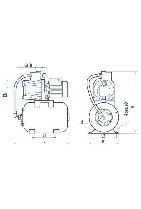 Насосная станция Насосы+ AUJET 40/24L (4823072204512)