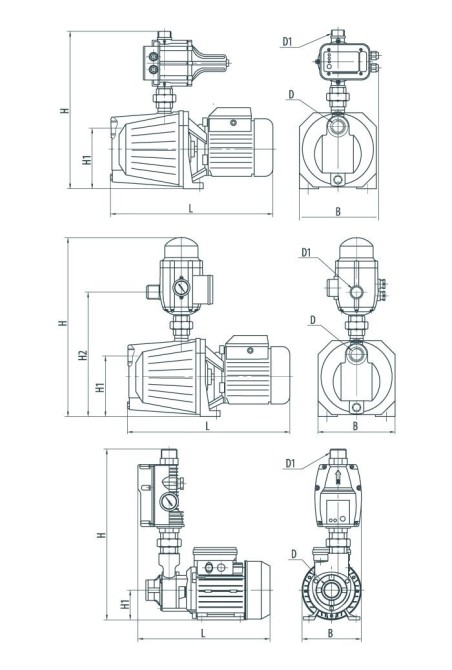 Насосная станция Насосы+ AUJET 80B/E1(А) (4823072205267)