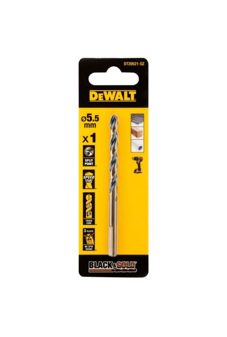Сверло по металлу Black & Gold DeWALT DT20521 | Valeon