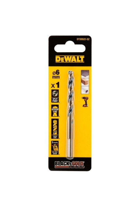 Сверло по металлу Black & Gold DeWALT DT20522 | Valeon