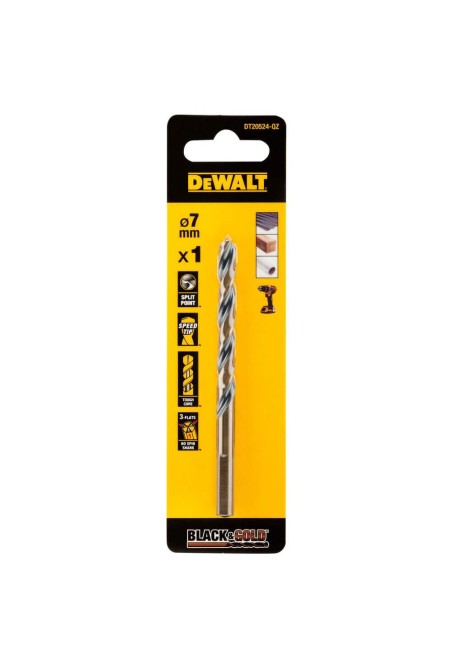 Metal drill bit Black & Gold DeWALT DT20524 | Valeon