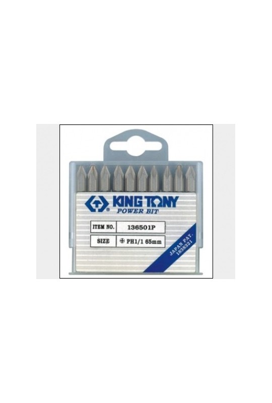 Бита двусторонняя 1/4" PH1хSL4.5 L60 мм KING TONY (1360451P)