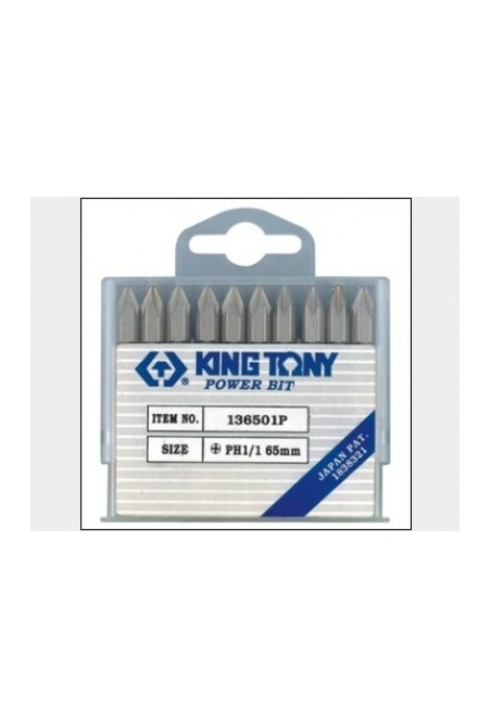 Бита двусторонняя 1/4" PH1хSL4.5 L60 мм KING TONY (1360451P)
