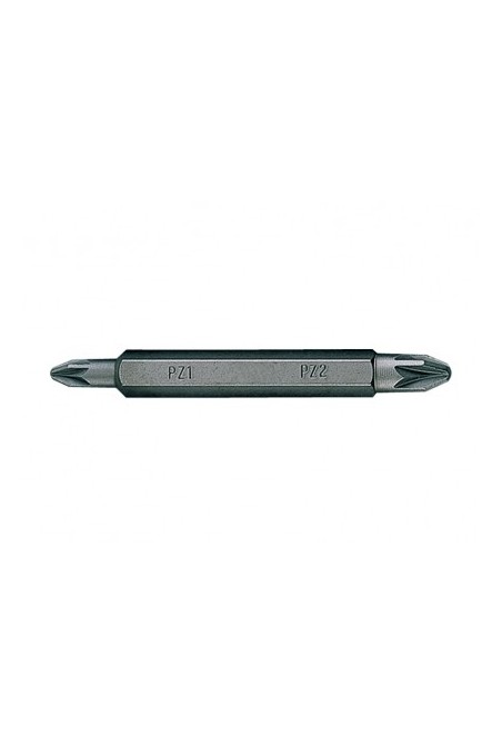 Бита двусторонняя 1/4" PZ1хPZ2 L60 мм KING TONY (1360012Z)