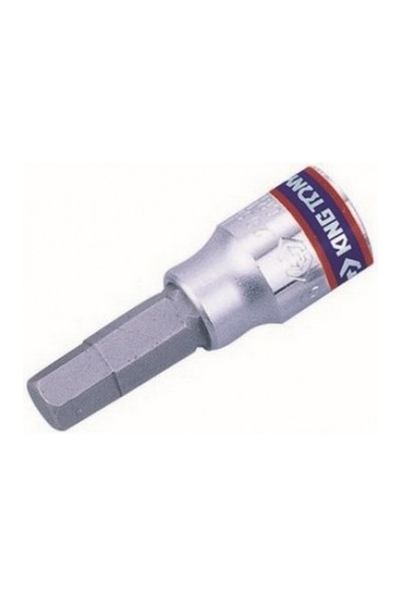 Бита в головке HEX 1/4" DR H8x37 мм KING TONY (203508)