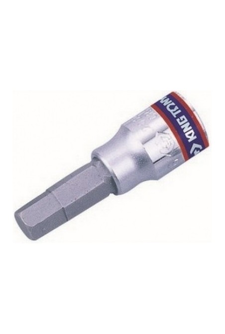 Бита в головке HEX 1/4" DR H10x37 мм KING TONY (203510)