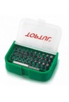 Набір біт 1/4 SL,PH,PZ,TORX,HEX +магнітний держатель 31ед. TOPTUL GAAW3101