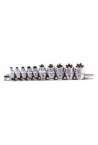 Набір головок TORX 1/4 і 3/8 Е4-Е18 JTC 3901