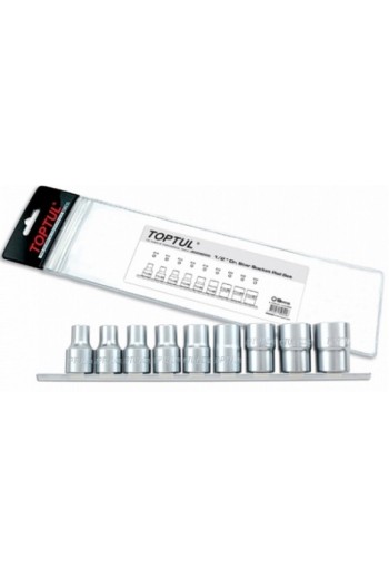Набор головок TORX 1/2 E10-E24 9ед.(звезда Давида) TOPTUL GAAG0901