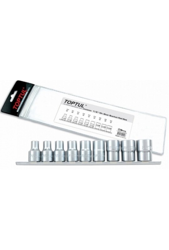 Набор головок TORX 1/2 E10-E24 9ед.(звезда Давида) TOPTUL GAAG0901
