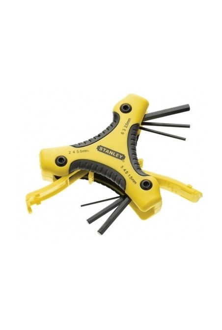 Набір ключів шестигранних STANLEY Triangle з ручкою, 9шт