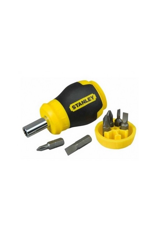 Відвертка STANLEY Multibit Stubby з 6-ю змінними бітами