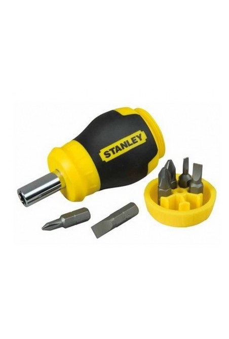 Відвертка STANLEY Multibit Stubby з 6-ю змінними бітами