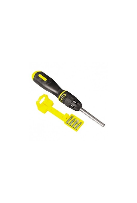 Отвертка STANLEY Multibit реверсивная с 10-ю сменными битами