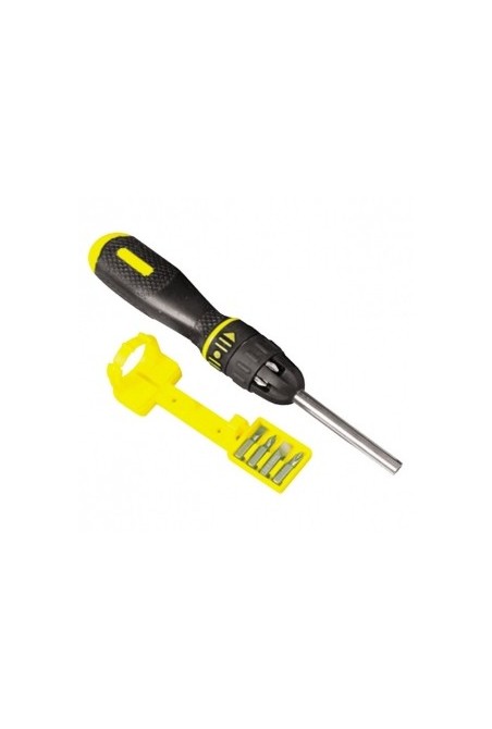 Отвертка STANLEY Multibit реверсивная с 10-ю сменными битами