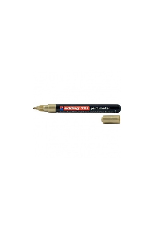Маркер лаковый 1-2 мм (золотой) Edding Paint 791 (e-791/12)