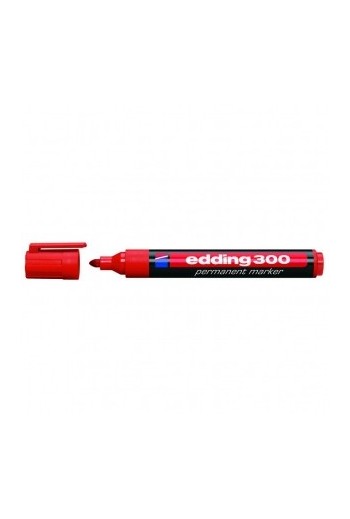 Маркер перманентний 1,5-3 мм (червоний) Edding Permanent 300 (e-300/02)