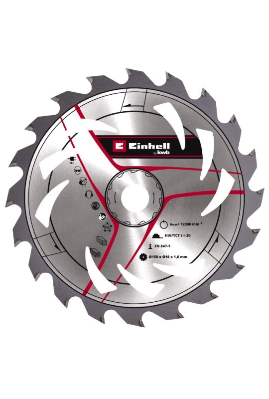 Пильный диск Einhell, 150х16 мм, 20Т | Valeon