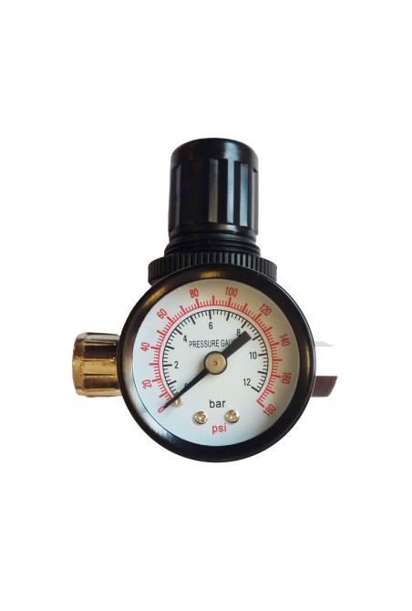 Regulator pressure (gearbox) 1/4″ with pressure gauge for spray guns SP024 | Valeon