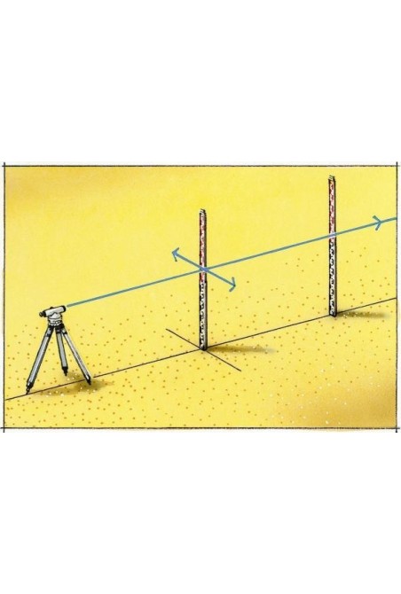 Нивелирная рейка 4м LASERLINER Teleskop-Nivellierlatte 4m (080.42)