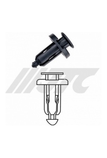 Automotive plastic clip mounting bumper, pack 100 pcs. JTC RD26 | Valeon