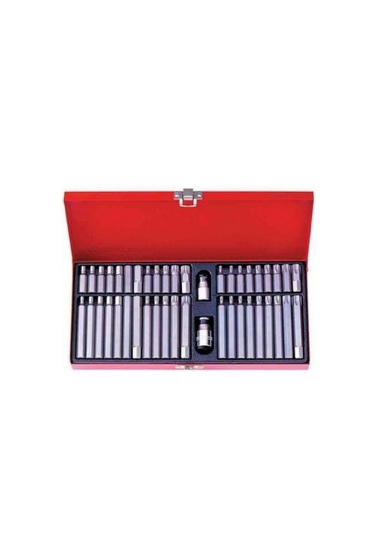 Набор бит TORX/SPLINE/HEX 1/2" и 3/8" (44 ед.) KING TONY (1044CQ)