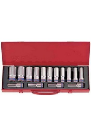 Набор головок 1/2" глуб.15пр. 6гр. 10-32мм KING TONY (4315MR)