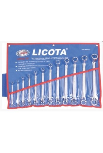 Набор ключей накидных Licota 75гр. 12пр., 6-32 мм (AWT-EKFK02)