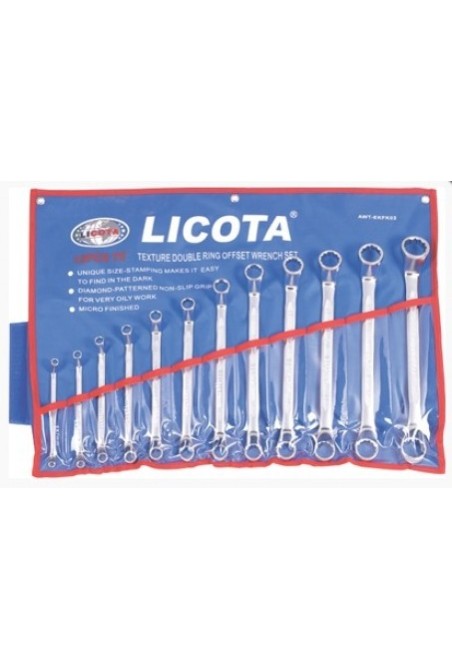 Набор ключей накидных Licota 75гр. 12пр., 6-32 мм (AWT-EKFK02)