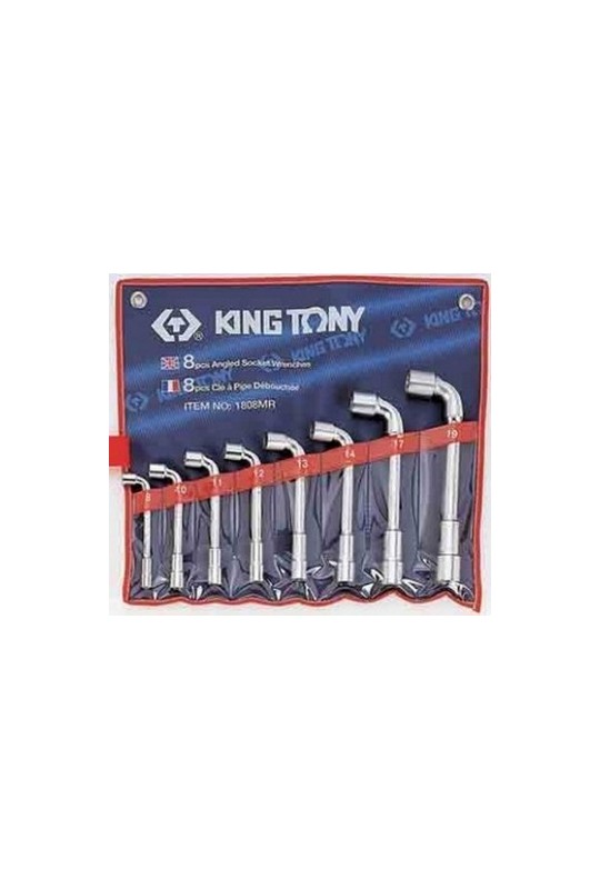 Набор ключей Г-образных 8шт. (8-19 мм) KING TONY (1808MR)