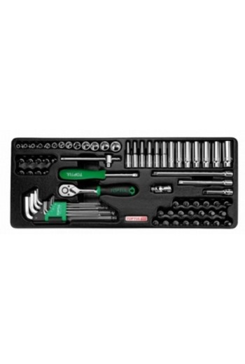 Набір інструментів 1/4&1/2 34ед. TOPTUL GCAT3401