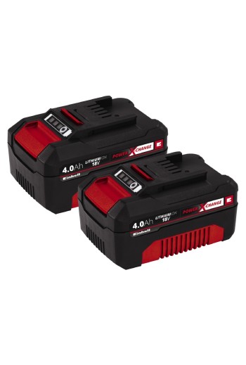 Batteries Einhell 2pcs 18V PXC Twinpack 4,0 Ah | Valeon