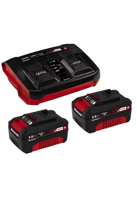 Аккумуляторы + зарядное устройство для Einhell 18V 2x3,0Ah Twincharger Kit | Valeon