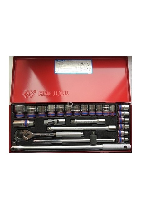 Набор головок 1/2" 12 гр. (10-32мм) KING TONY (4226MR01)
