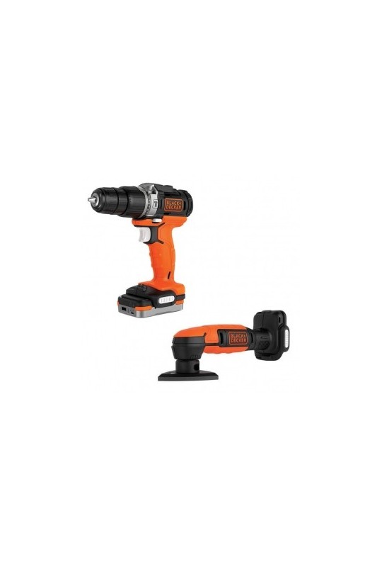 Набір електроінструментів (2 предм.) BLACK&DECKER BDCK121S1S