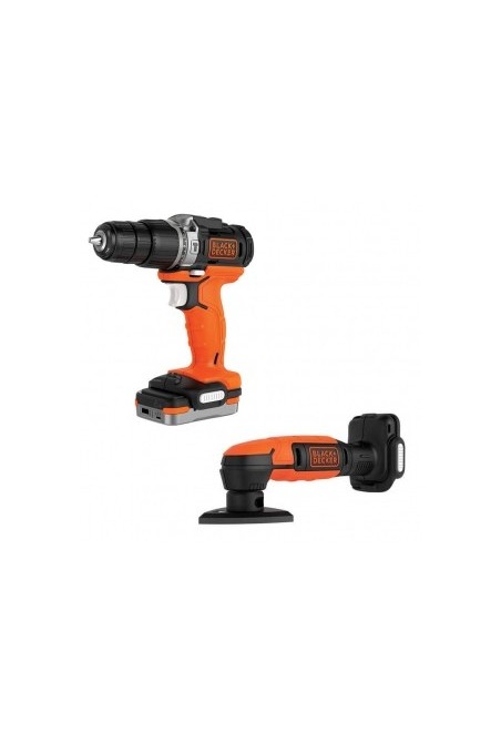 Набір електроінструментів (2 предм.) BLACK&DECKER BDCK121S1S