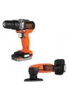 Набір електроінструментів (2 предм.) BLACK&DECKER BDCK121S1S