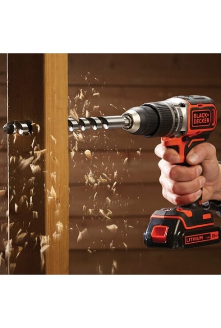 Акумуляторна дрель-шуруповёрт BLACK&DECKER BL186KB