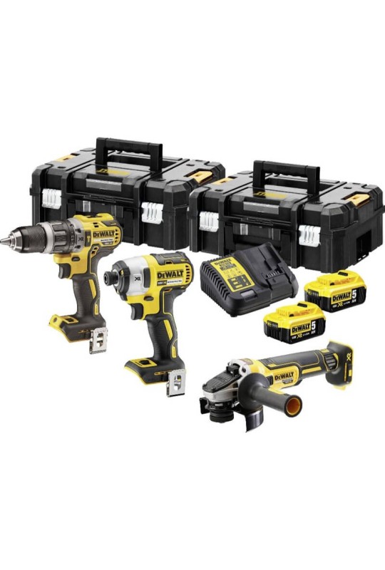 Набір з трех безщіткових інструментів DeWALT DCK384P2T | Valeon