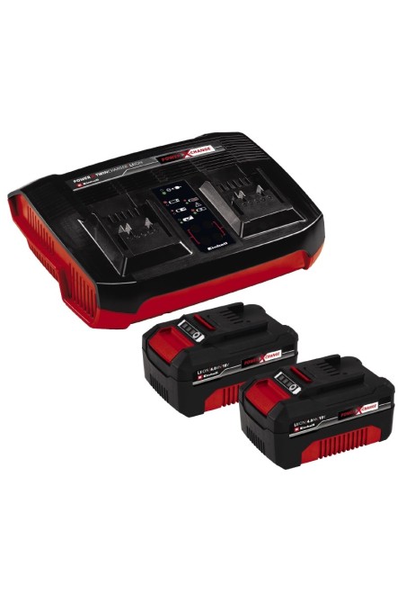 Аккумуляторы + зарядное устройство Einhell 18V 2x4,0Ah Twincharger Kit | Valeon