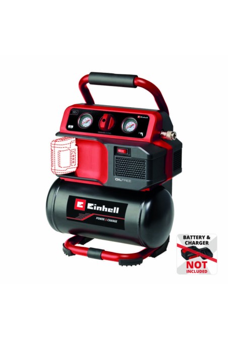 Компресор Einhell TE-AC 18/75 Li OF - Solo | Valeon