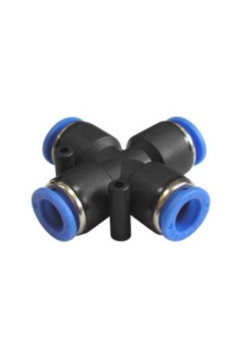 Coupling x-podibna Ø 6 plastic for hoses EMC 6 EPZA | Valeon