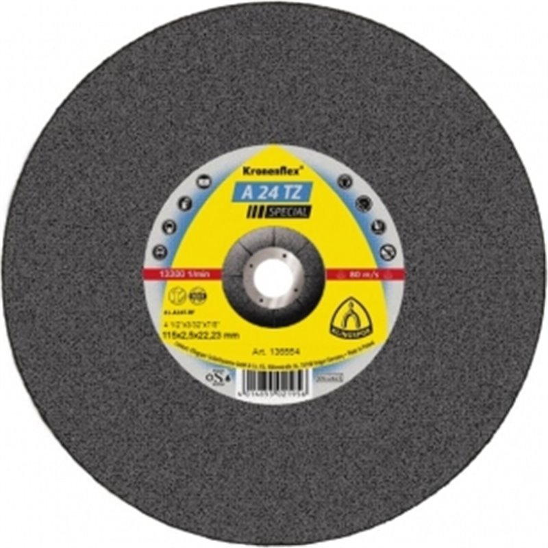 Отрезной круг (115х2,5х22,23) Klingspor A 24 TZ SPECIAL (136554)