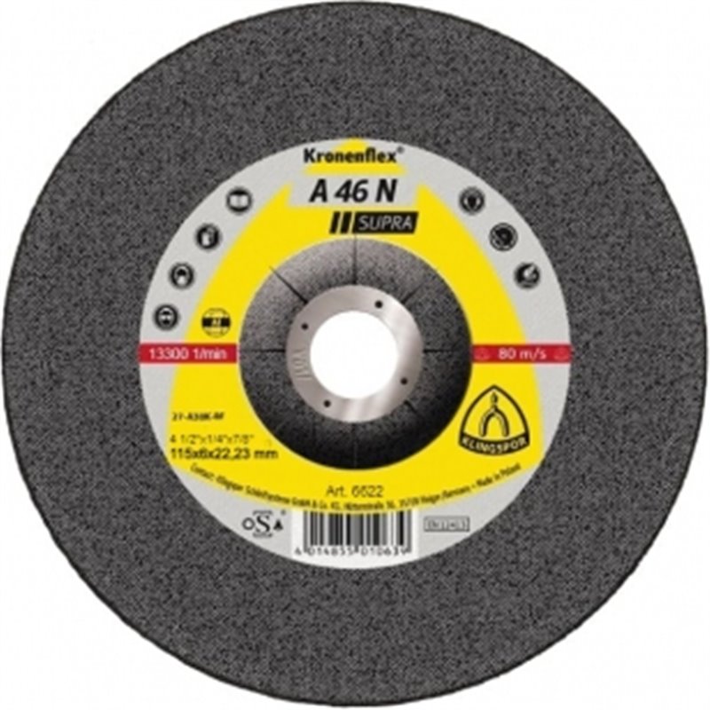 Зачистной круг (115х6х22,23) Klingspor A 46 N SUPRA (6622)