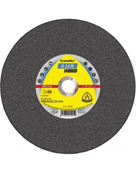 Отрезной круг (180х3х22,23) Klingspor A 24 N SUPRA (13455)