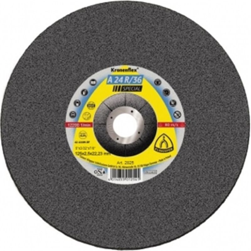 Отрезной круг (125х2,5х22,23) Klingspor A 24 R/36 SPECIAL (2825)