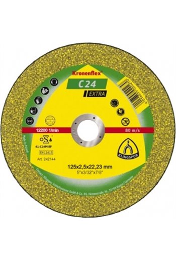 Отрезной круг (125х2,5х22,23) Klingspor C 24 Extra (242144)