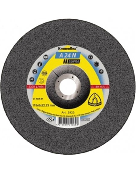 Зачистной круг (115х6х22,23) Klingspor A 24 N Supra (2923)